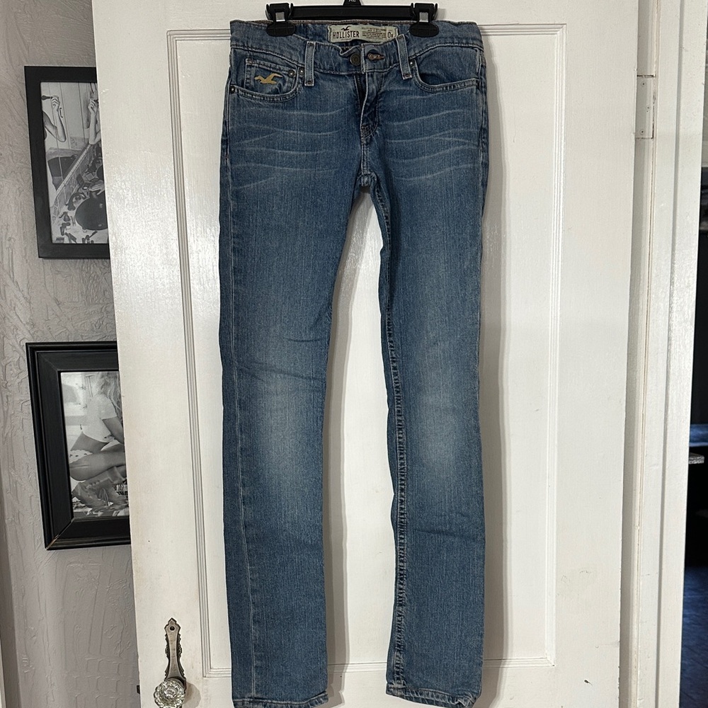 Hollister Low Rise Blue Skinny Jeans